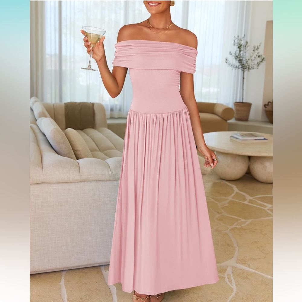 Off the Shoulder Maxi Dress